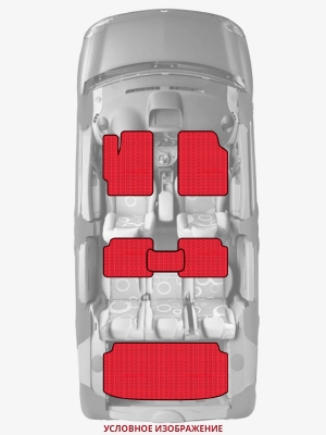 ЭВА коврики «Queen Lux» комплект для Honda FR-V
